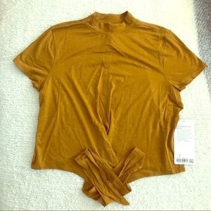 NWT Lululemon Time to Restore Mock Neck SS size 8